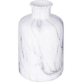 Vaas Marble in marmerlook, keramiek, wit, 17,5 cm