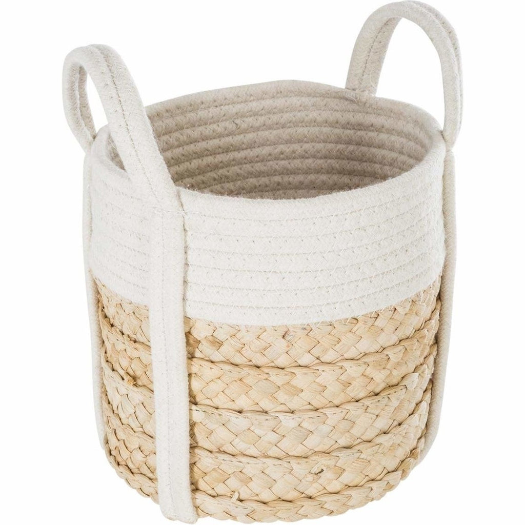 Rieten decoratiemanden met handvatten, set van 4 maten (3)