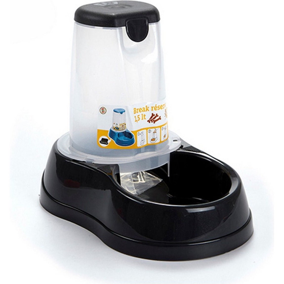 Stefanplast dierenvoederbak van plastic, 1,5 L