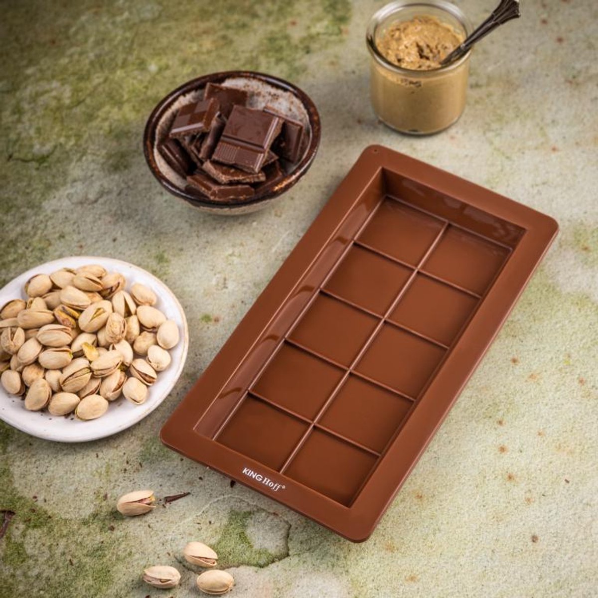 Siliconen chocoladevorm Dubai-reep, 25 x 13,5 cm (2)