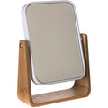 Dubbele make-upspiegel op voet, wit, 16 x 6 x 22 cm