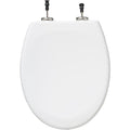 Duroplast wc-bril, rvs, wit