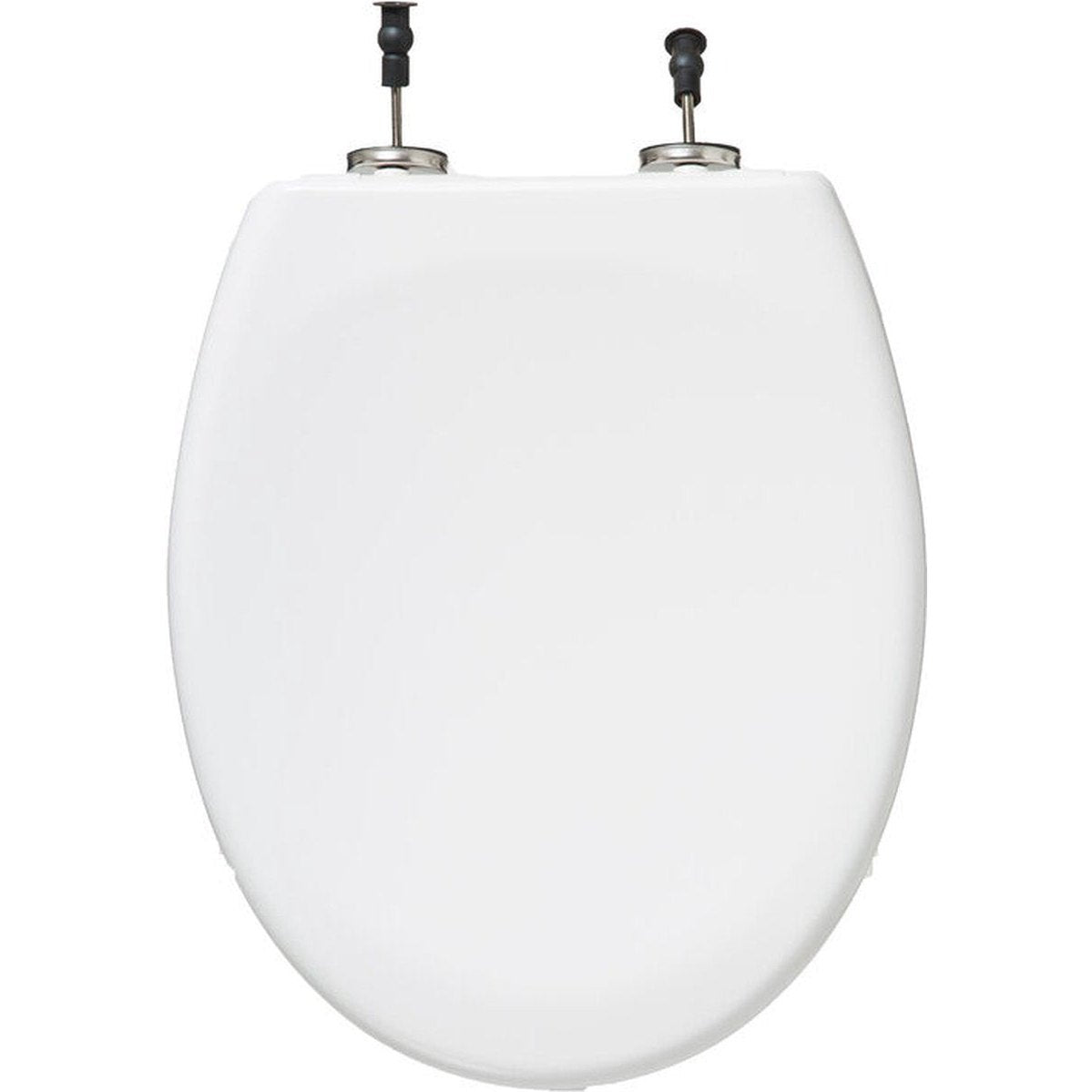 Duroplast wc-bril, rvs, wit