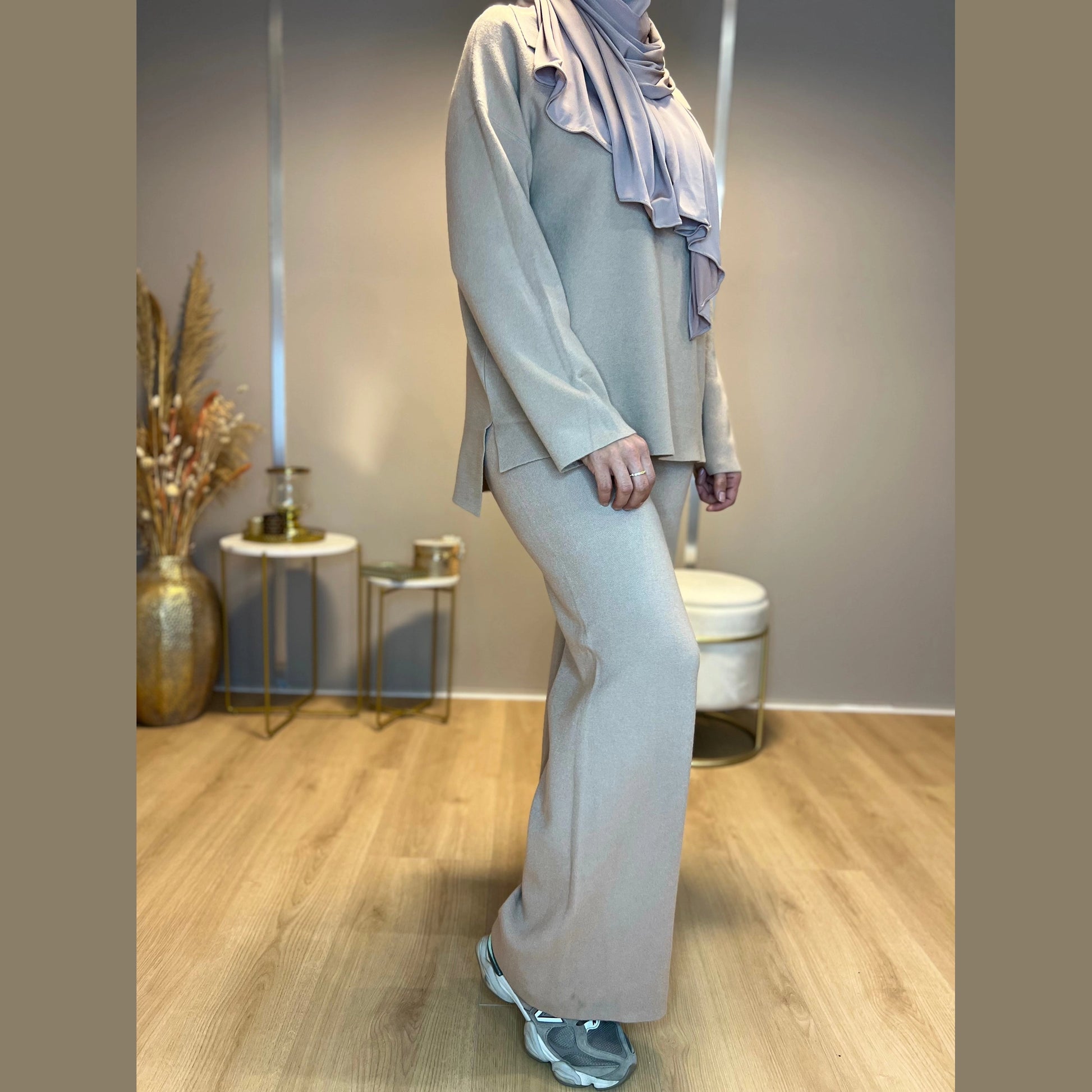 Elara Twinset - Camel - MODESTNOVA