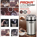 Elektrische koffiemolen rvs, 120 g