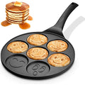 Pancakepan met 7 mallen en emoji-smileys, 26 cm