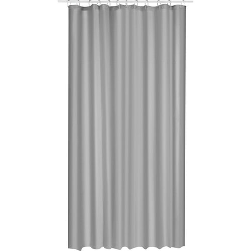 5Five douchegordijn grijs met ringen, 180 x 200 cm