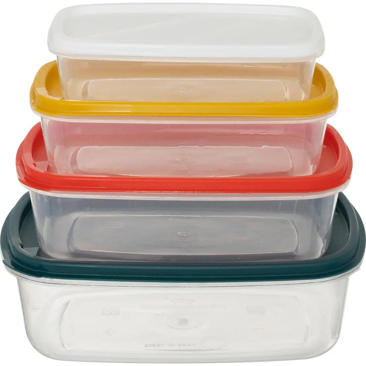 5Five vershoudbakjes met deksel, nestbaar, BPA-vrij