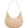 Fluffy schoudertas van nepbont, beige, 26 x 21 x 10 cm