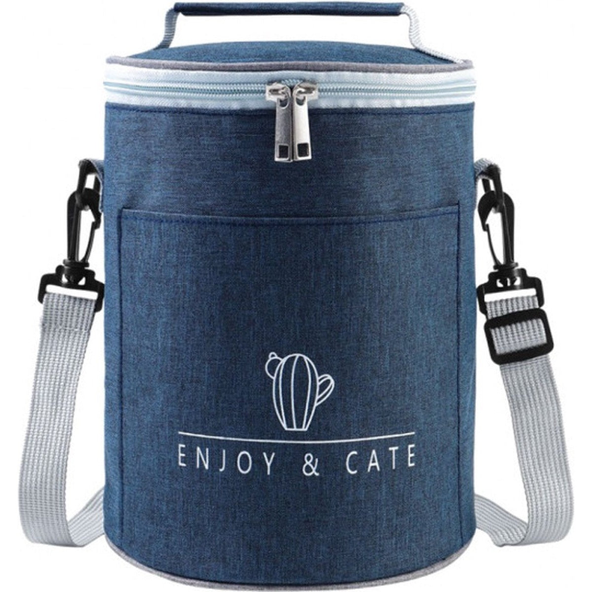 Koeltas lunchtas, blauw, geïsoleerd