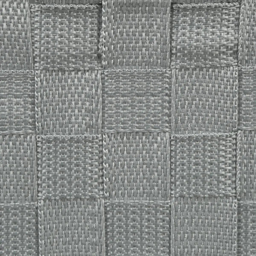 5Five gevlochten opbergmanden van polyester, grijs, set van 4 (2)