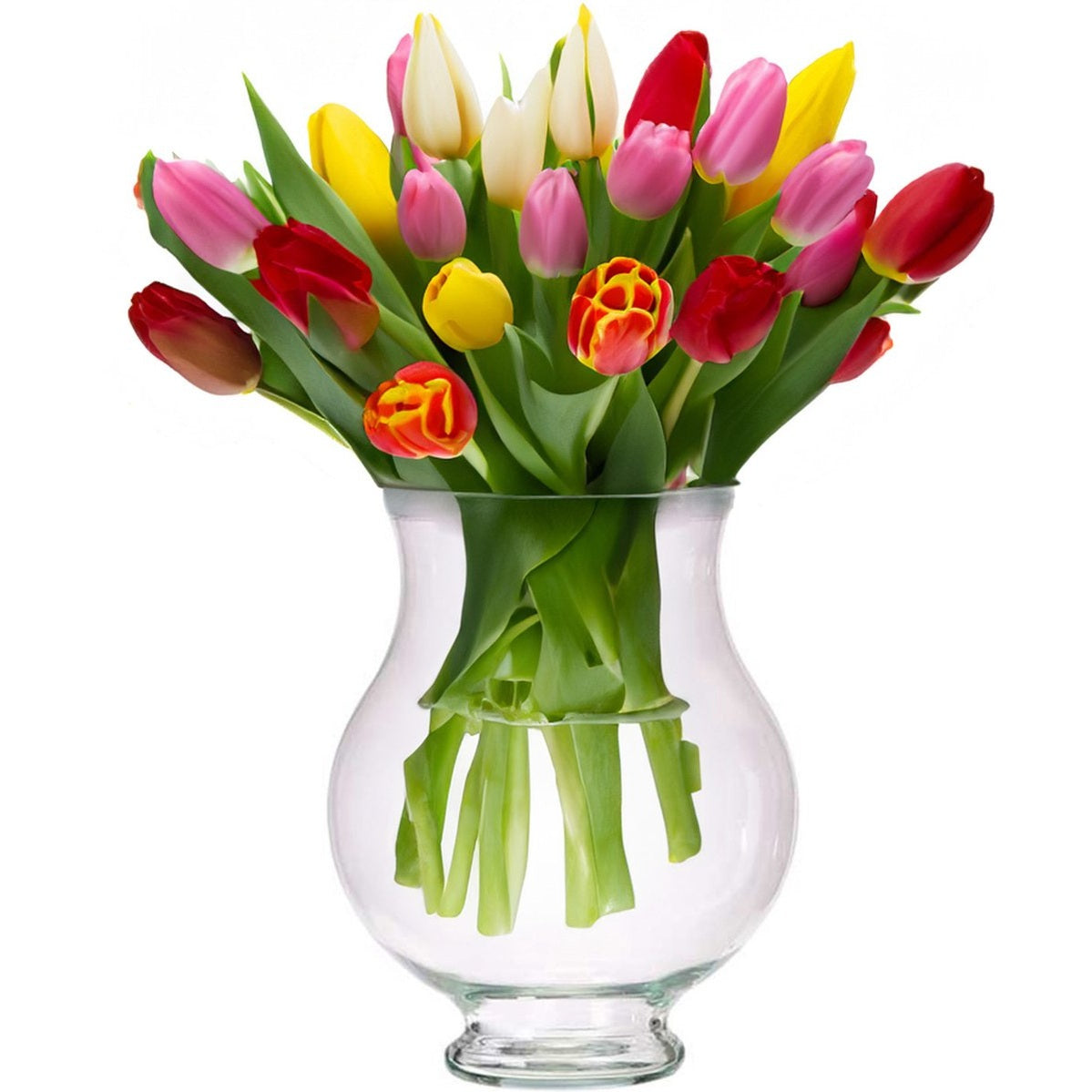 Giftdecor bloemenvaas Artistica, helder glas, 21 x 28 cm