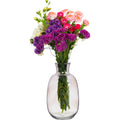 Giftdecor bloemenvaas Crystal, grijs transparant glas, 21 x 36 cm