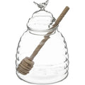 Glazen honingpot met honinglepel, 400 ml