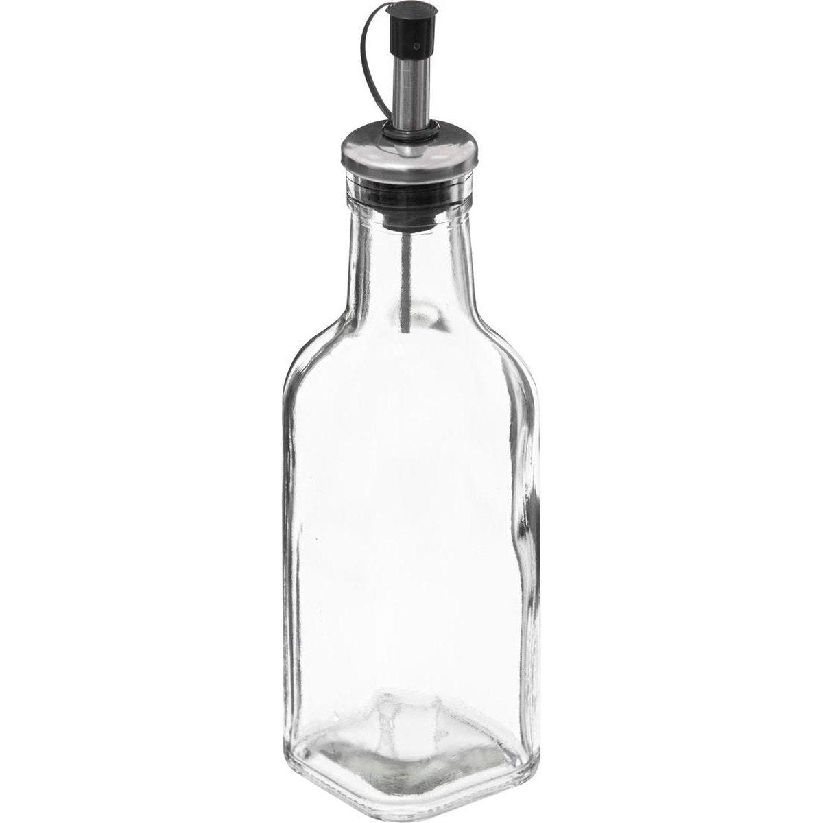 Glazen kruidenpotten, zwart, set van 4 (2)