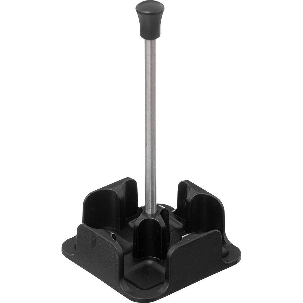 Glazen kruidenpotten, zwart, set van 4 (3)