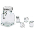 Glazen potjes transparant, 5 stuks, 90 ml