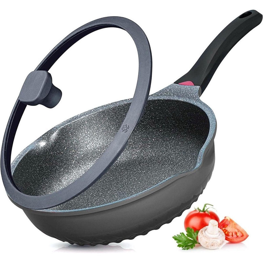 Hakal Greblon hapjespan 30 cm met deksel, inductie
