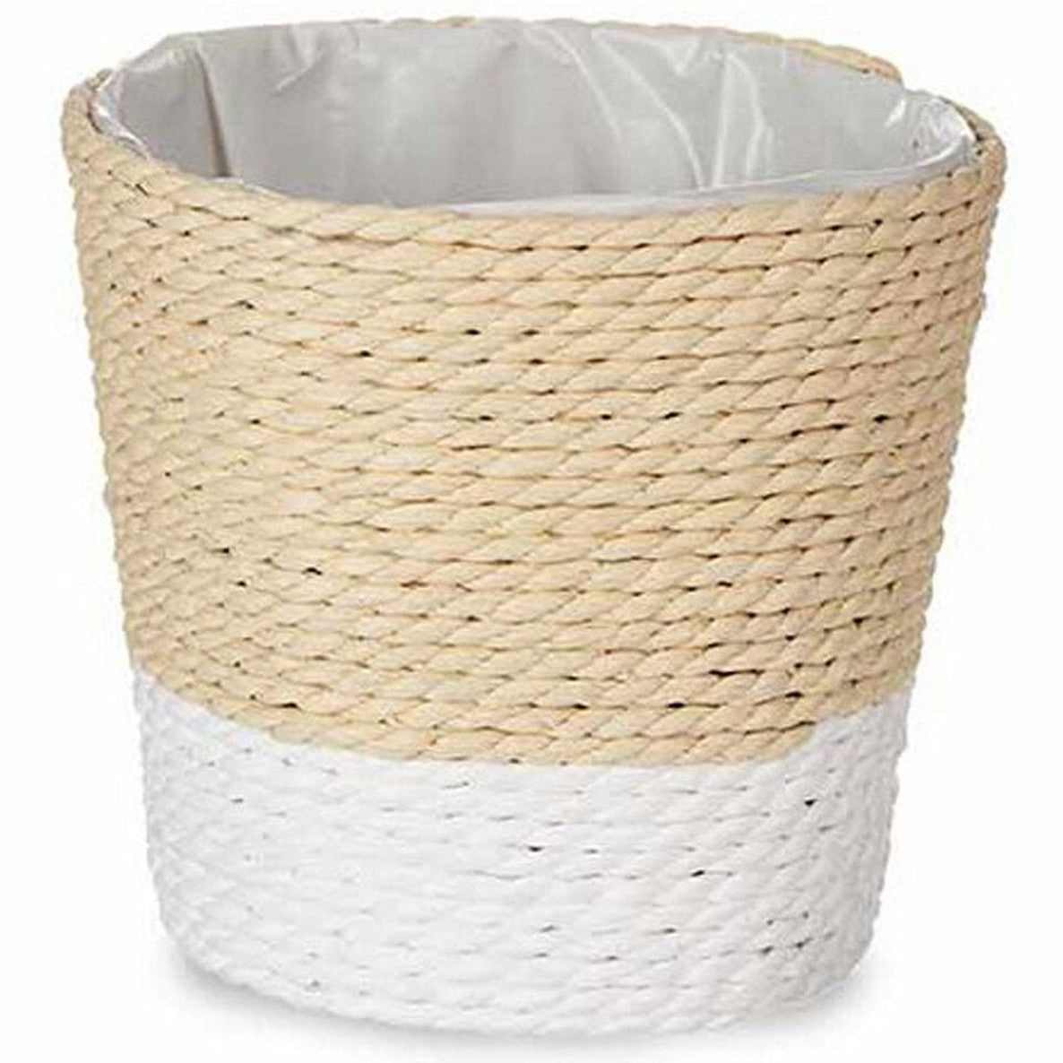 Grondlegger touw natuurlijk/wit, plastic, 10 x 10 cm