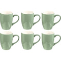 Secret de Gourmet koffiemokken mintgroen 360 ml, set van 6