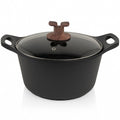 Hakal gietaluminium kookpan met glazen deksel, 28 cm