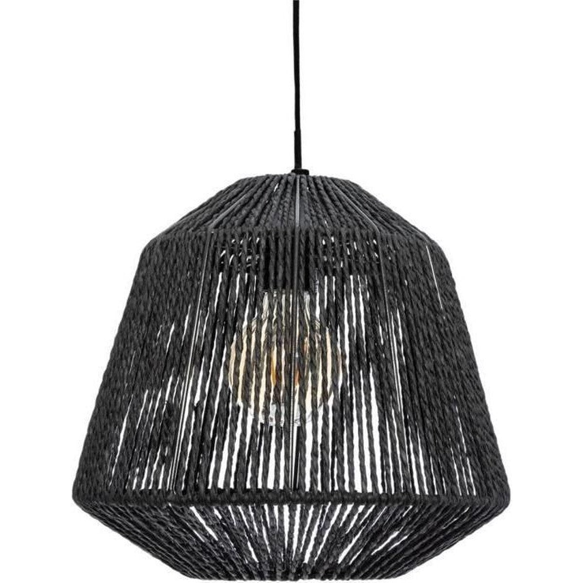 Hangtouw van metaal, 26 cm, zwart