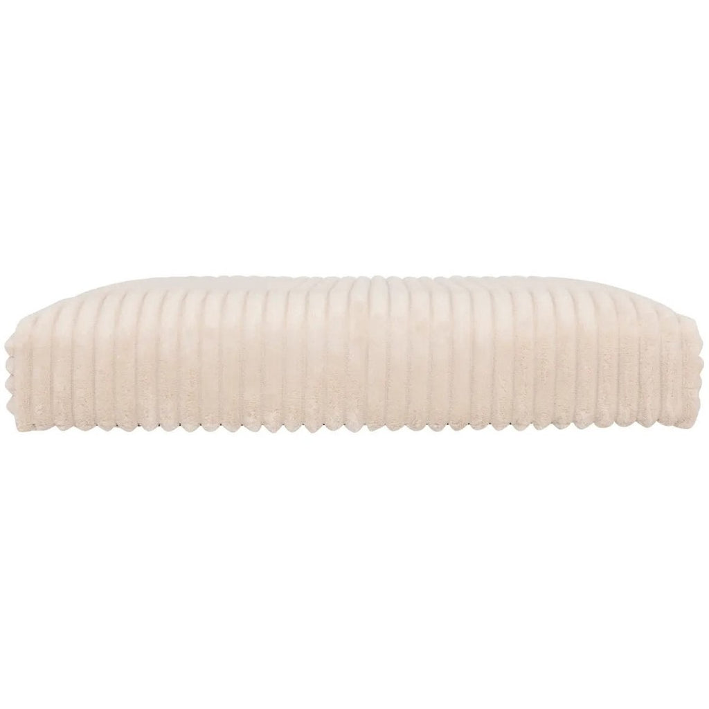 Atmosphera opvouwbare poef Essestial ribcord 38 x 38 cm, wit (4)