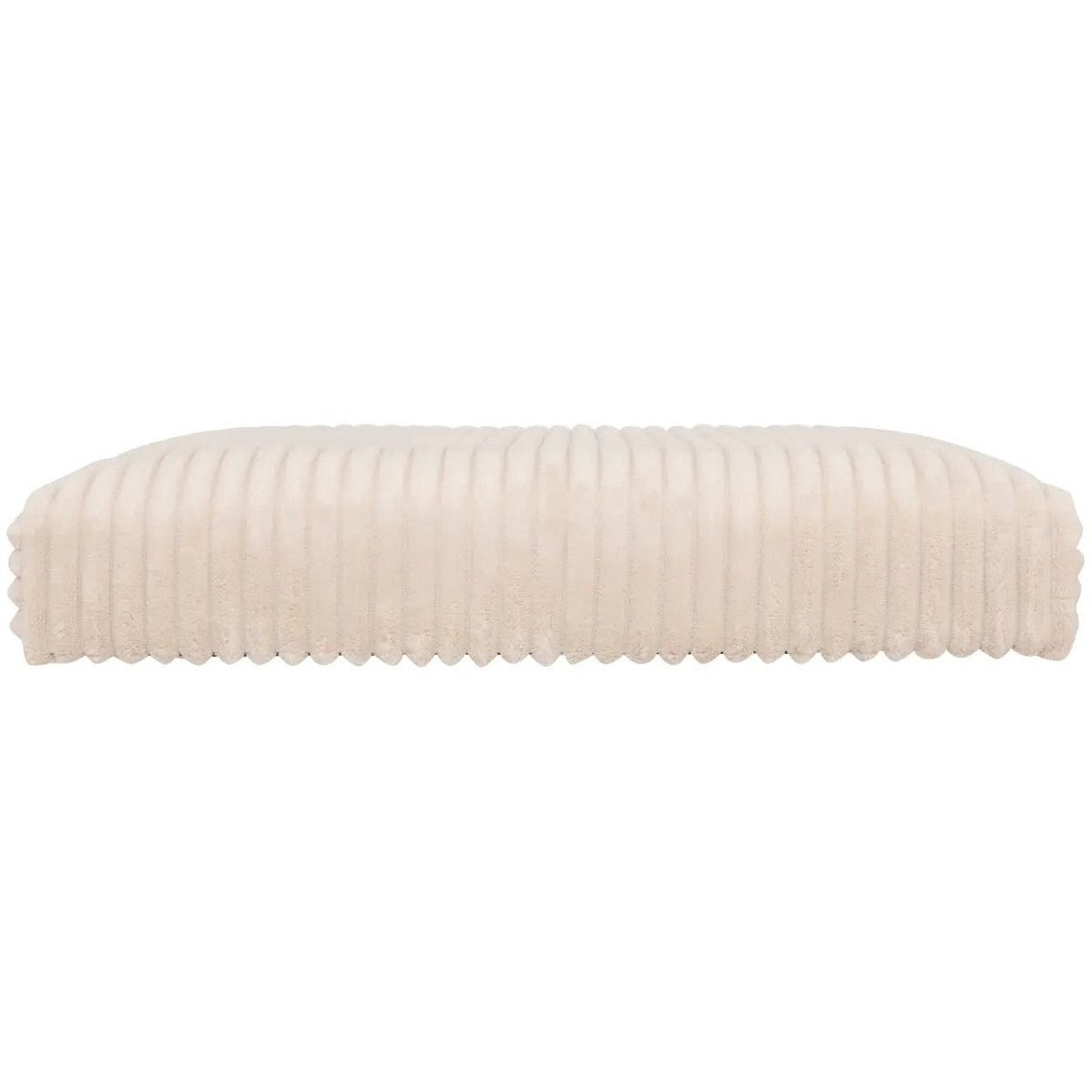 Atmosphera opvouwbare poef Essestial ribcord 38 x 38 cm, wit (4)