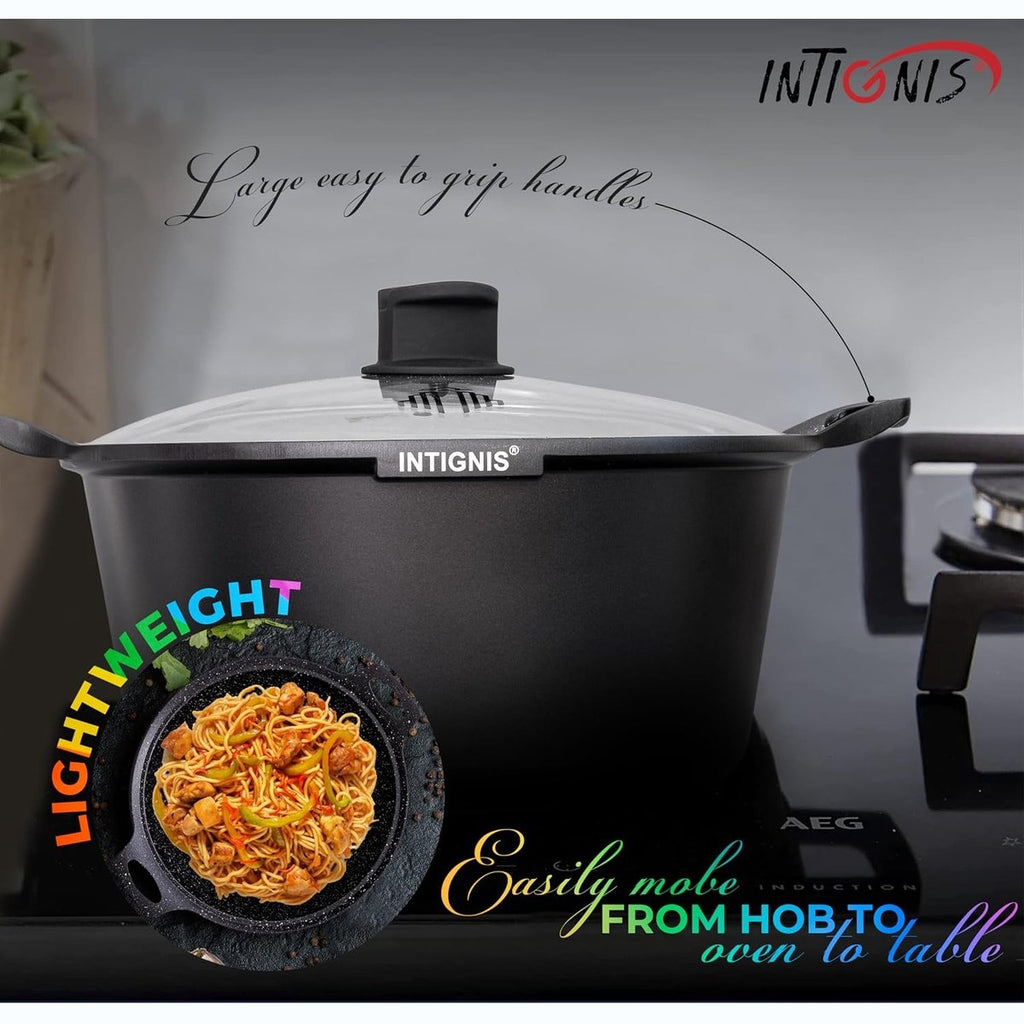 Intignis braadpan met glasdeksel, 36 cm, 14 L (6)
