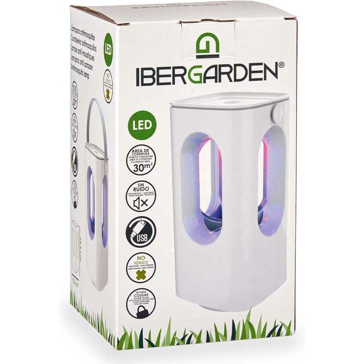Ibergarden insectenlamp wit 22 x 13 cm, anti muggen