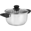 Inductiekookpan 20 cm met glazen deksel