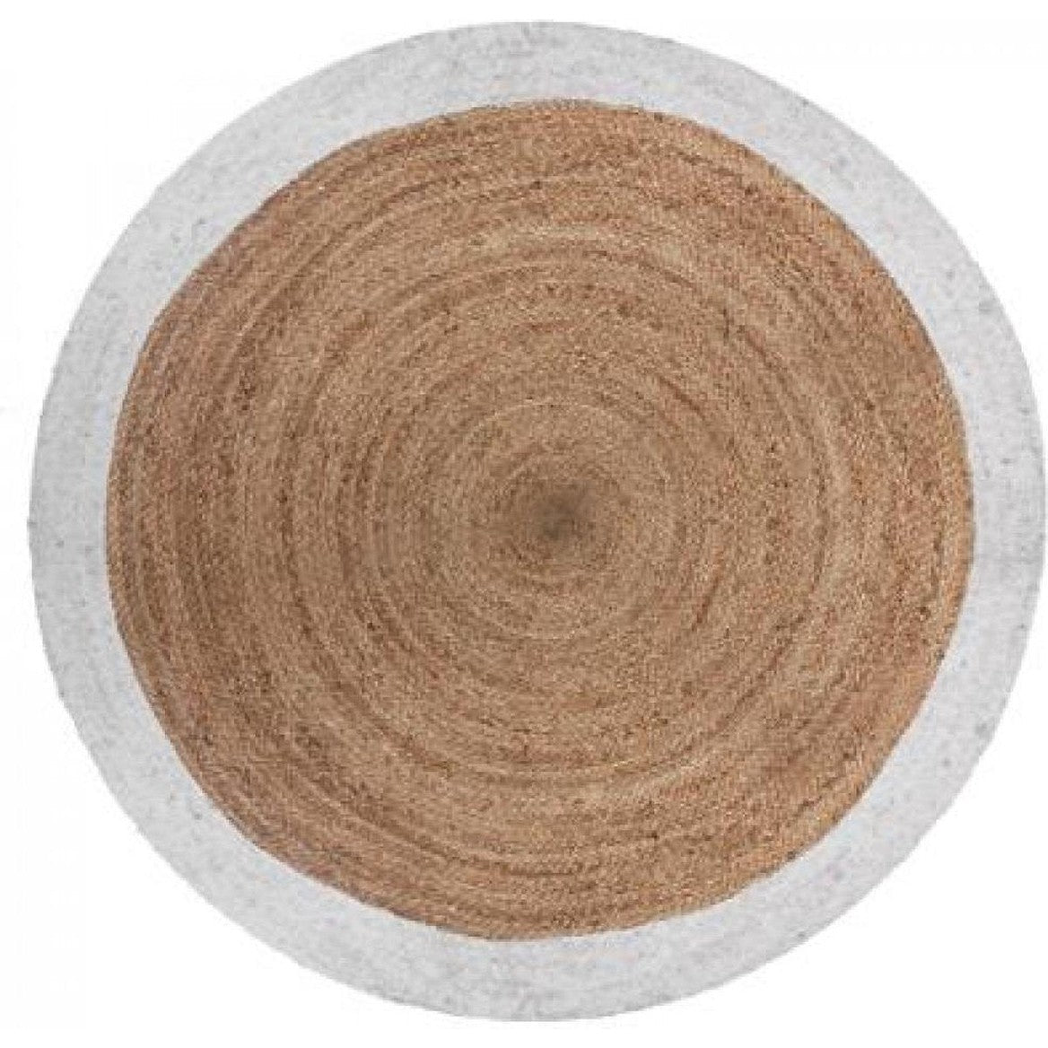 Atmosphera jute vloerkleed met witte rand, 120 cm (2)