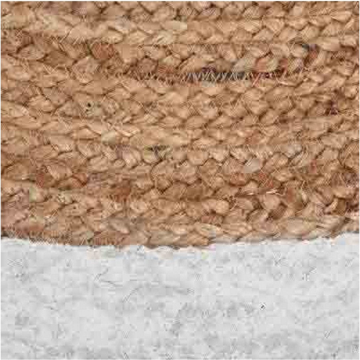 Atmosphera jute vloerkleed met witte rand, 120 cm (4)