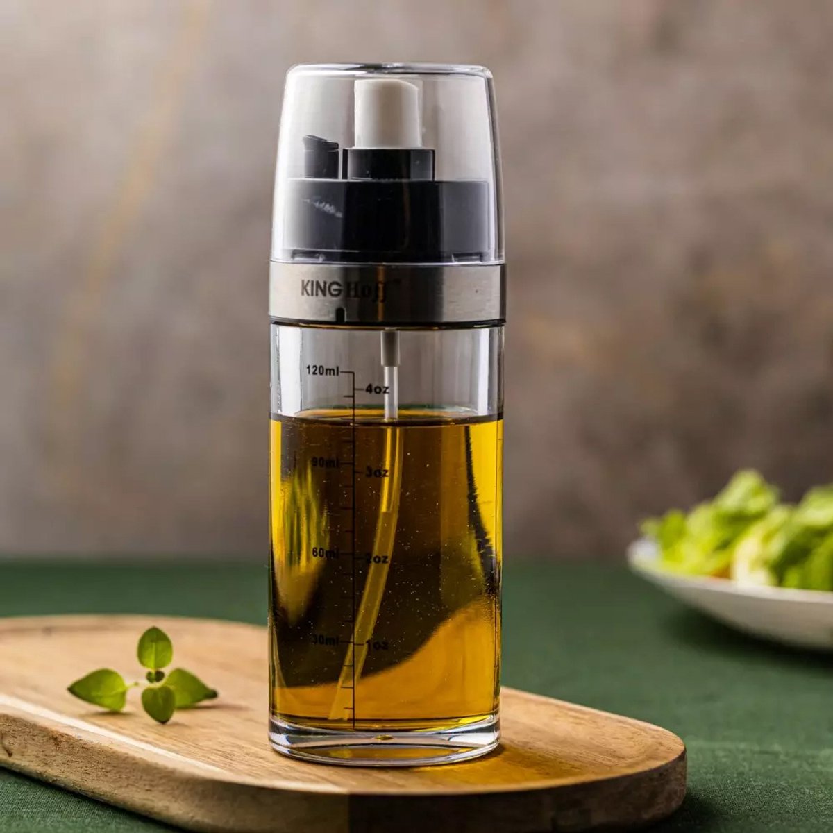 Kinghoff 2-in-1 olie- en azijnsprayer met maatbeker, 150 ml