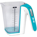 Kinghoff digitale keukenweegschaal met maatbeker, blauw