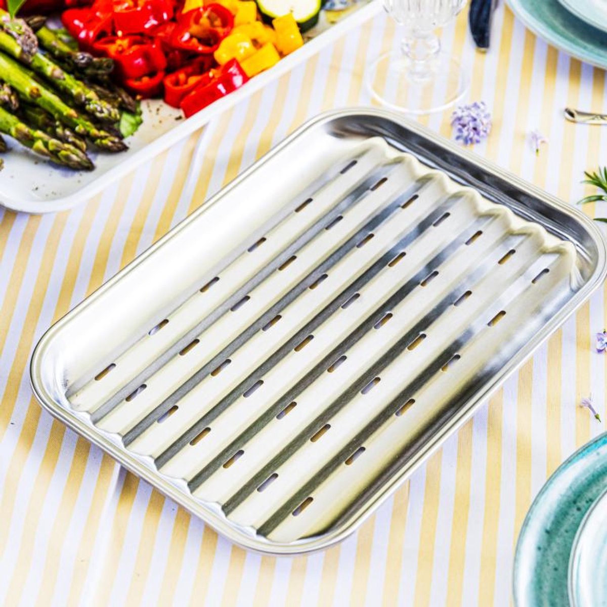 Kinghoff grillbakplaat KH-1916, rvs, 34 x 24 cm (3)