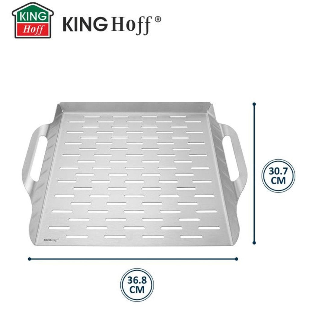 Kinghoff diepe grillbak KH-1917, rvs, 37 x 31 cm (3)
