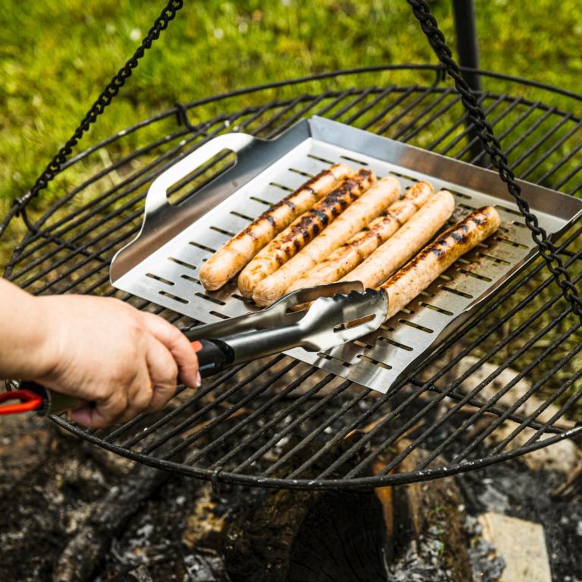 Kinghoff diepe grillbak KH-1917, rvs, 37 x 31 cm (4)