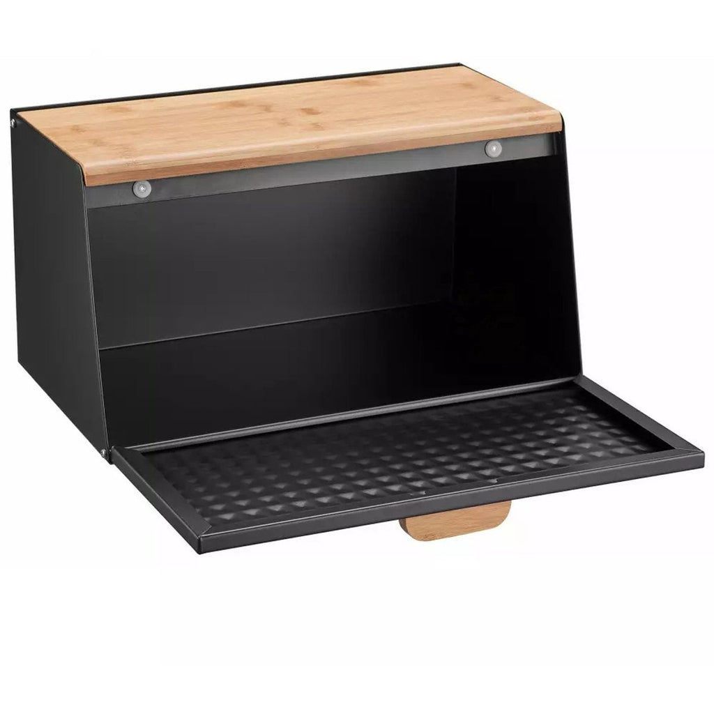 Klausberg KB-7467 dubbelzijdige broodtrommel van staal en bamboe (6)