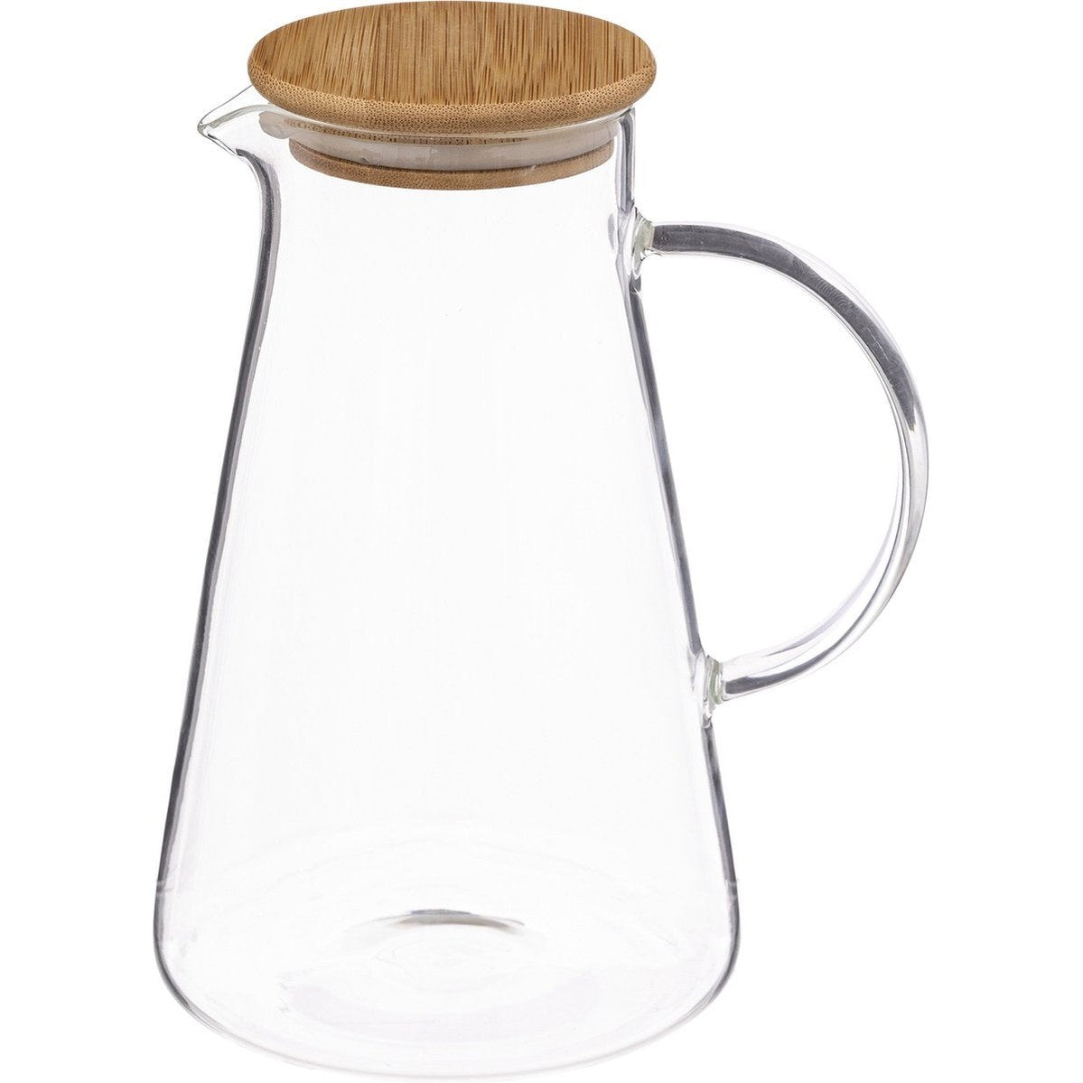 Karaf 1,5 L glas met bamboe deksel