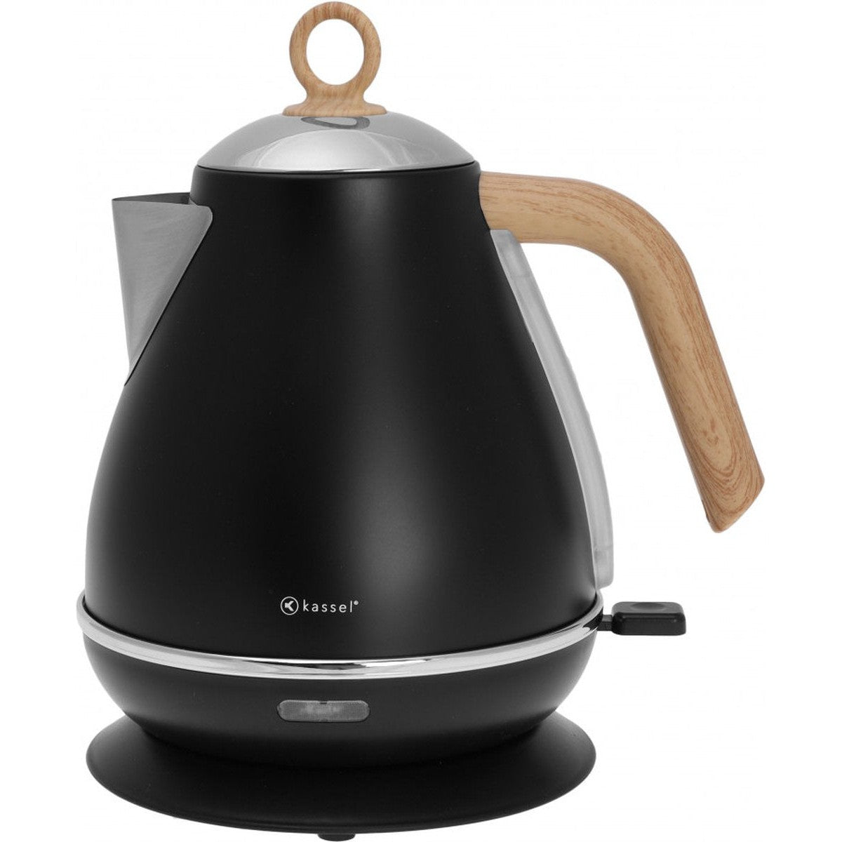 Kassel 93223 retro waterkoker 1,7 L, rvs, zwart