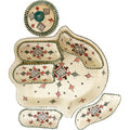 Khamsa dippingset 7-delig, aardewerk, handgemaakt