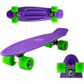 Kiamo pennyboard 57 cm, paars deck met groene wielen