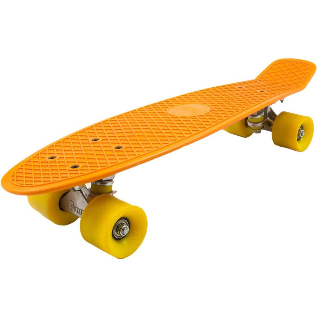 Kiamo pennyboard 57 cm, oranje deck met gele wielen (3)