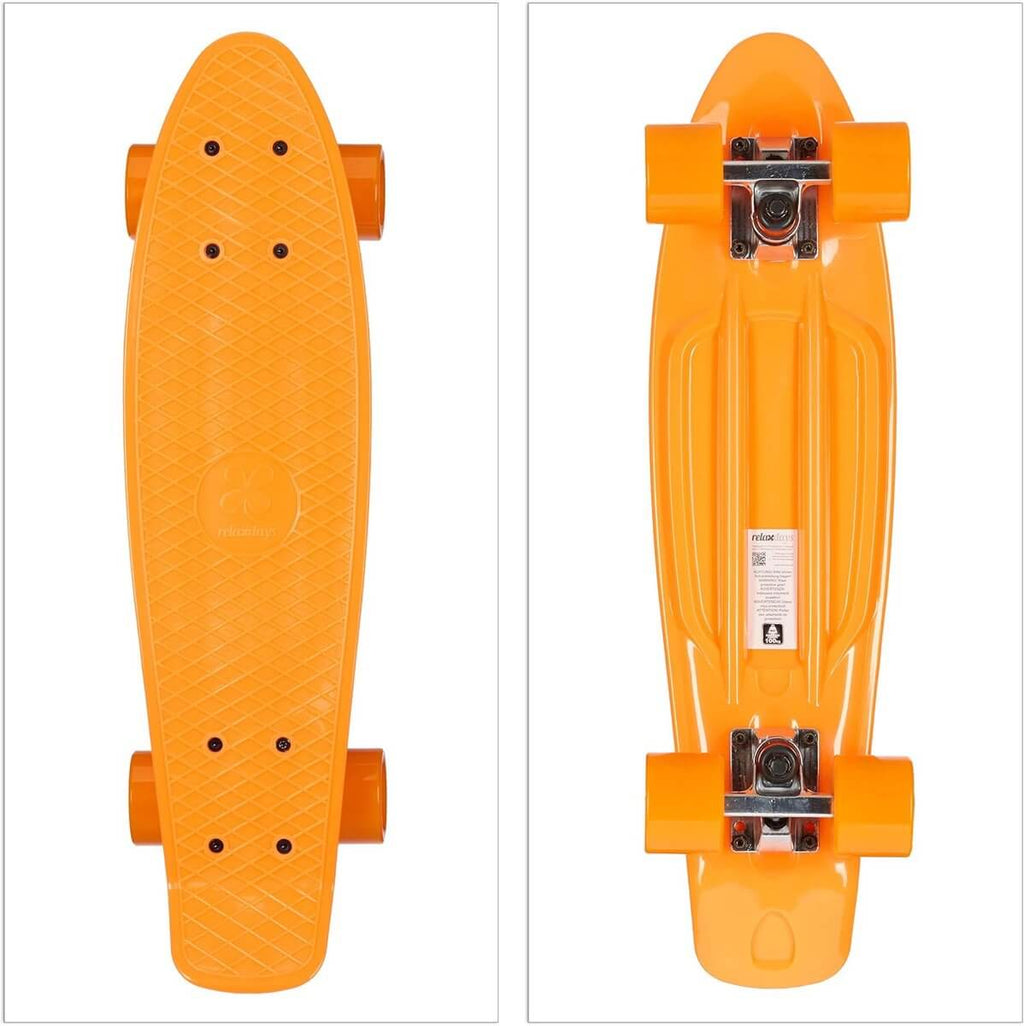 Kiamo pennyboard 57 cm, oranje deck met gele wielen (2)