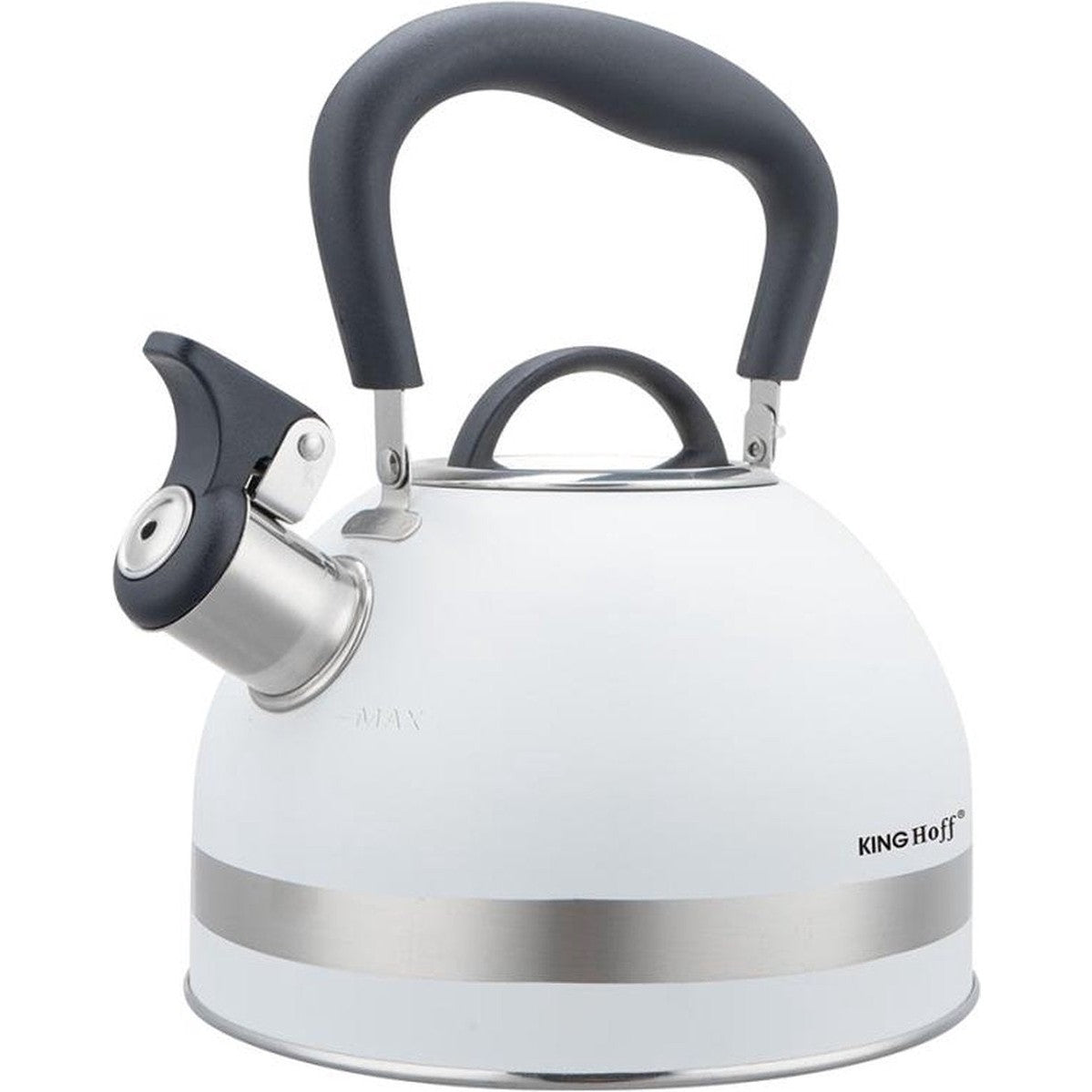 Kinghoff fluitketel rvs wit, 1,8 L