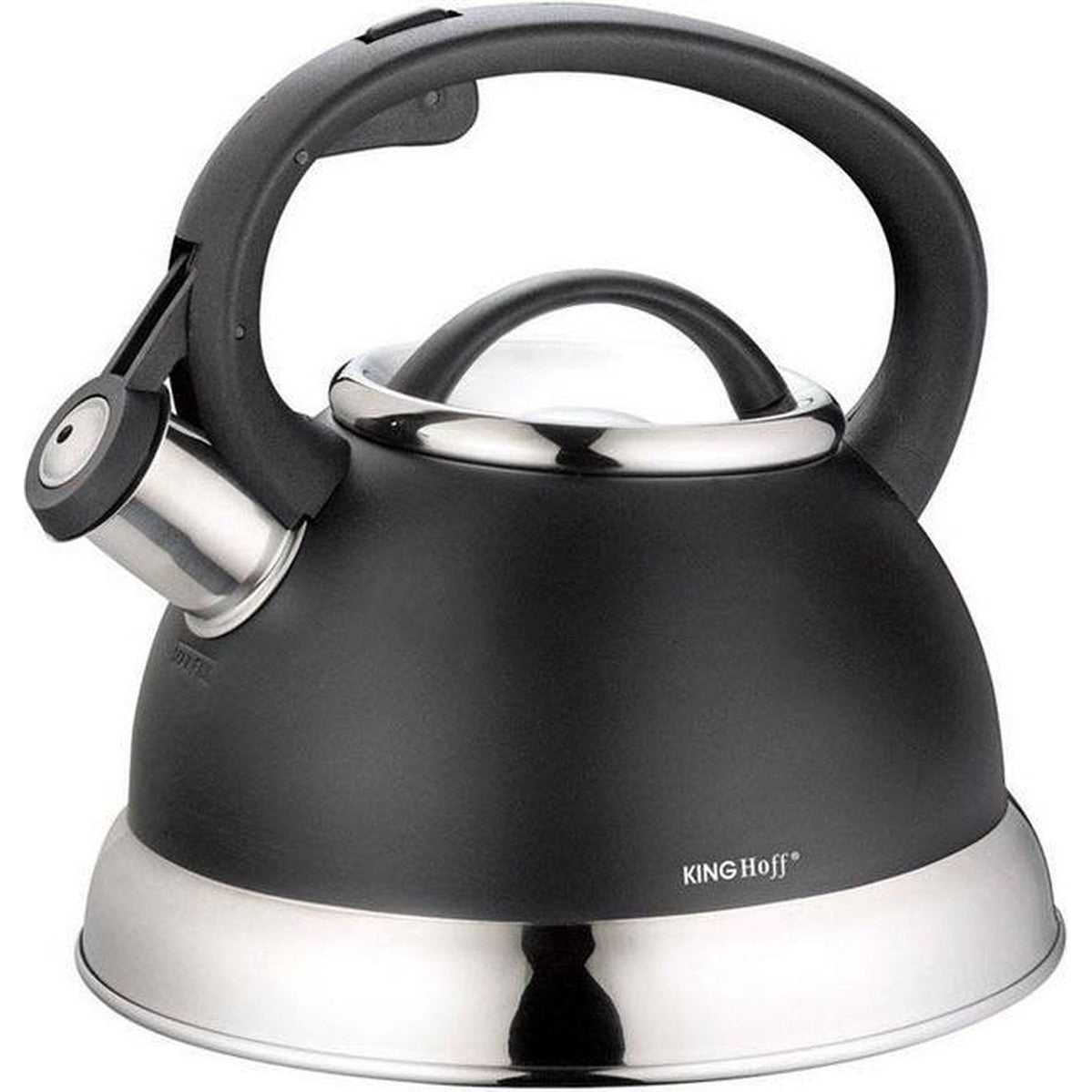 Kinghoff 1224 fluitketel 2,2 L, rvs, met fluit