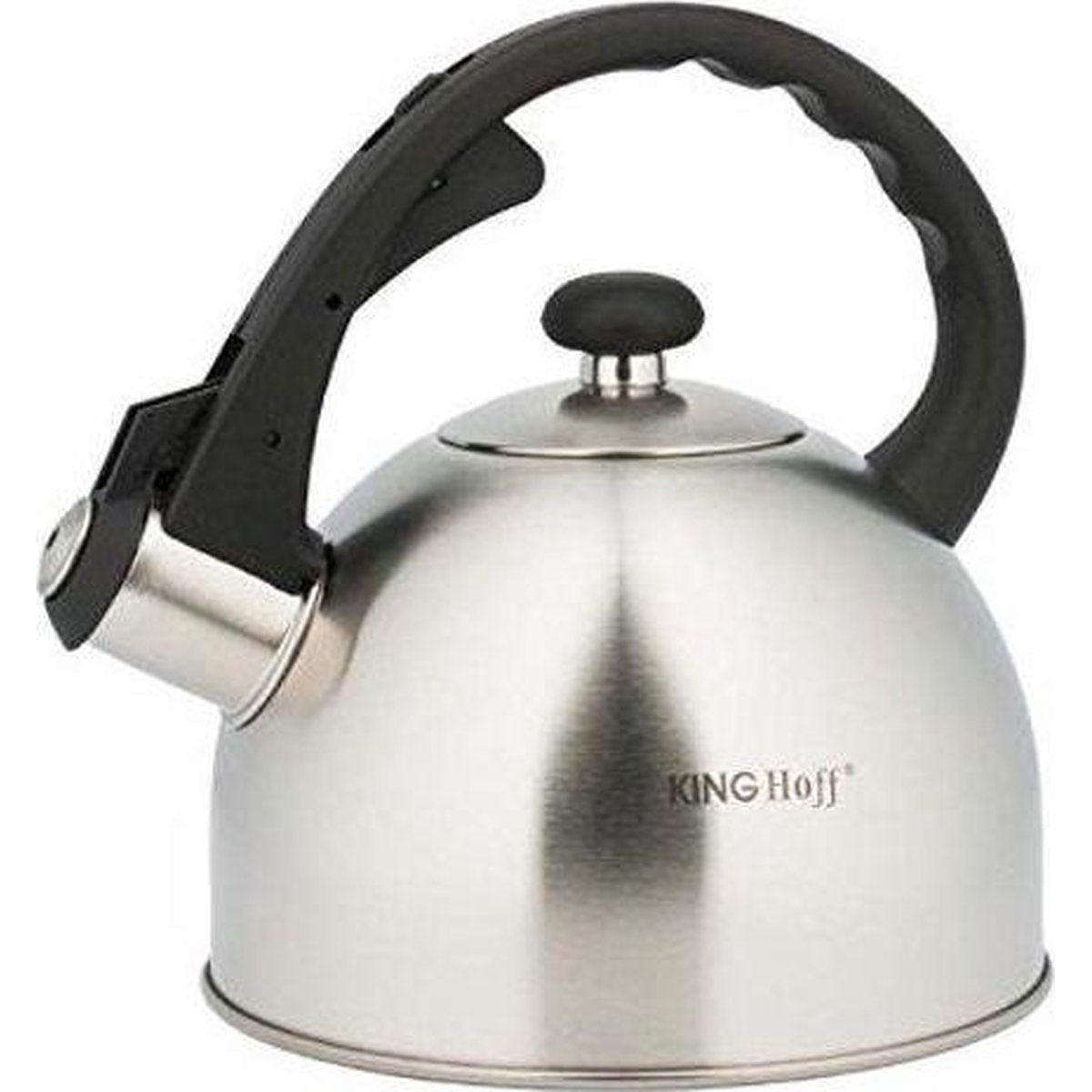 Kinghoff fluitketel 2 L, rvs, voor alle warmtebronnen
