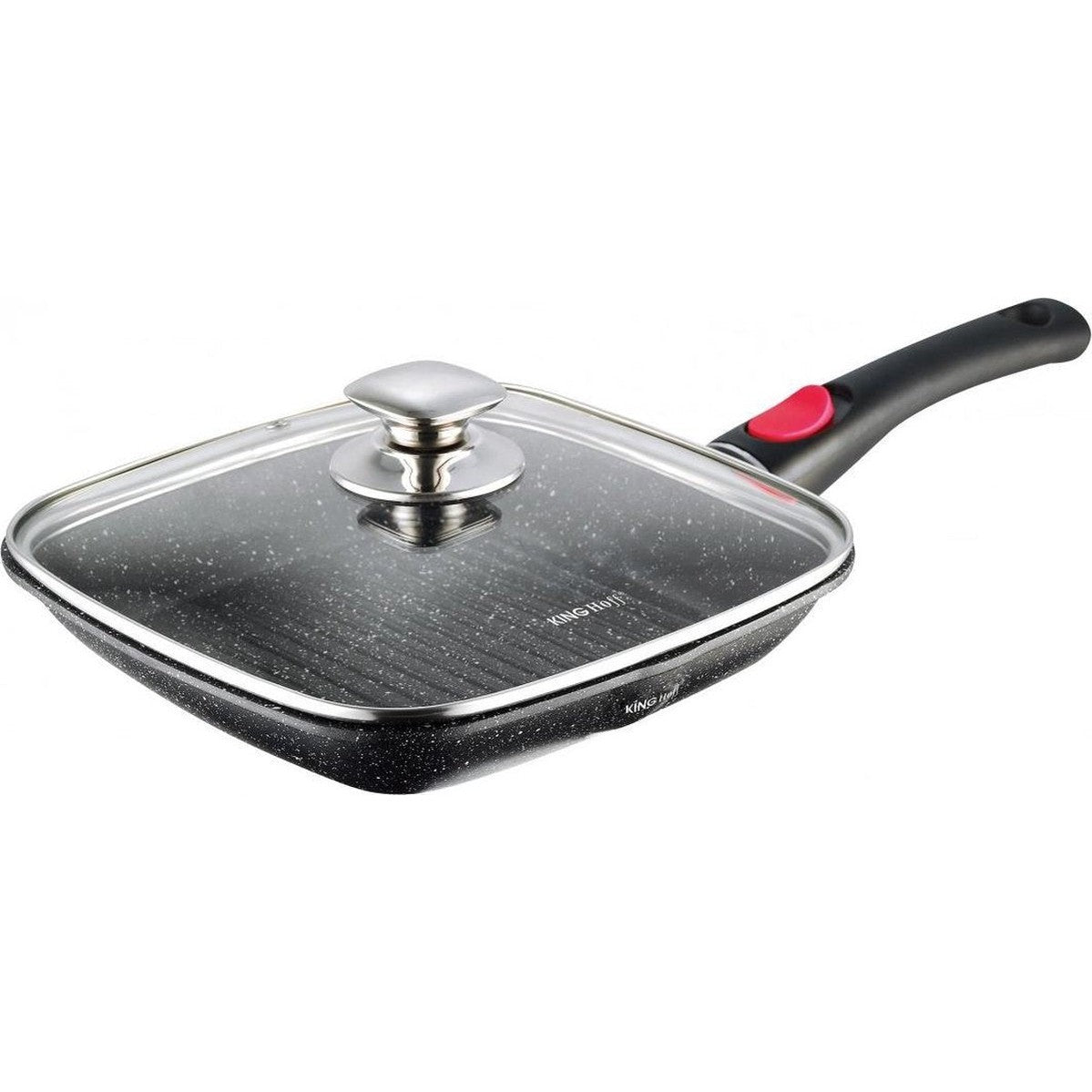 Kinghoff grillpan 24 x 24 cm, marble coating, inductie