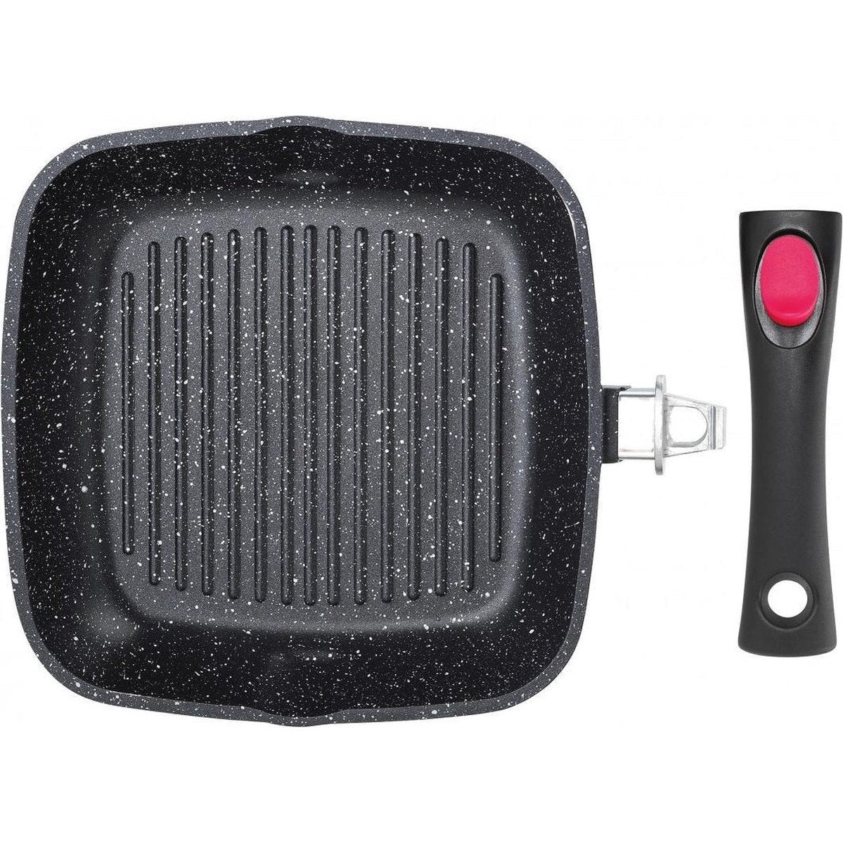 Kinghoff grillpan 28 x 28 cm, marble coating, inductie